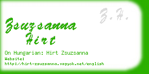 zsuzsanna hirt business card